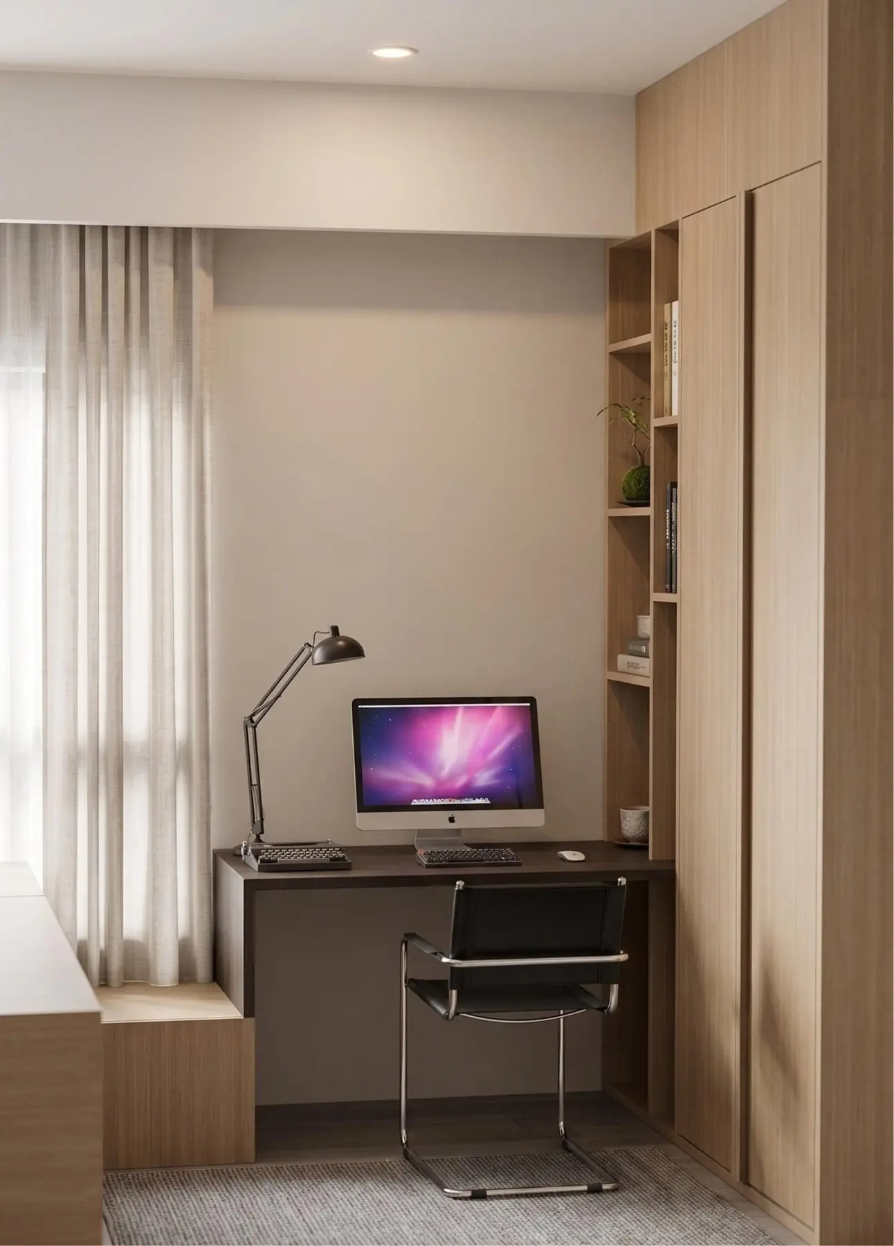 Desain interior ruang kerja oleh RHI Architect